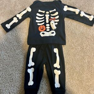 Carter's Halloween Skeleton Costume - Black, White, and Orange